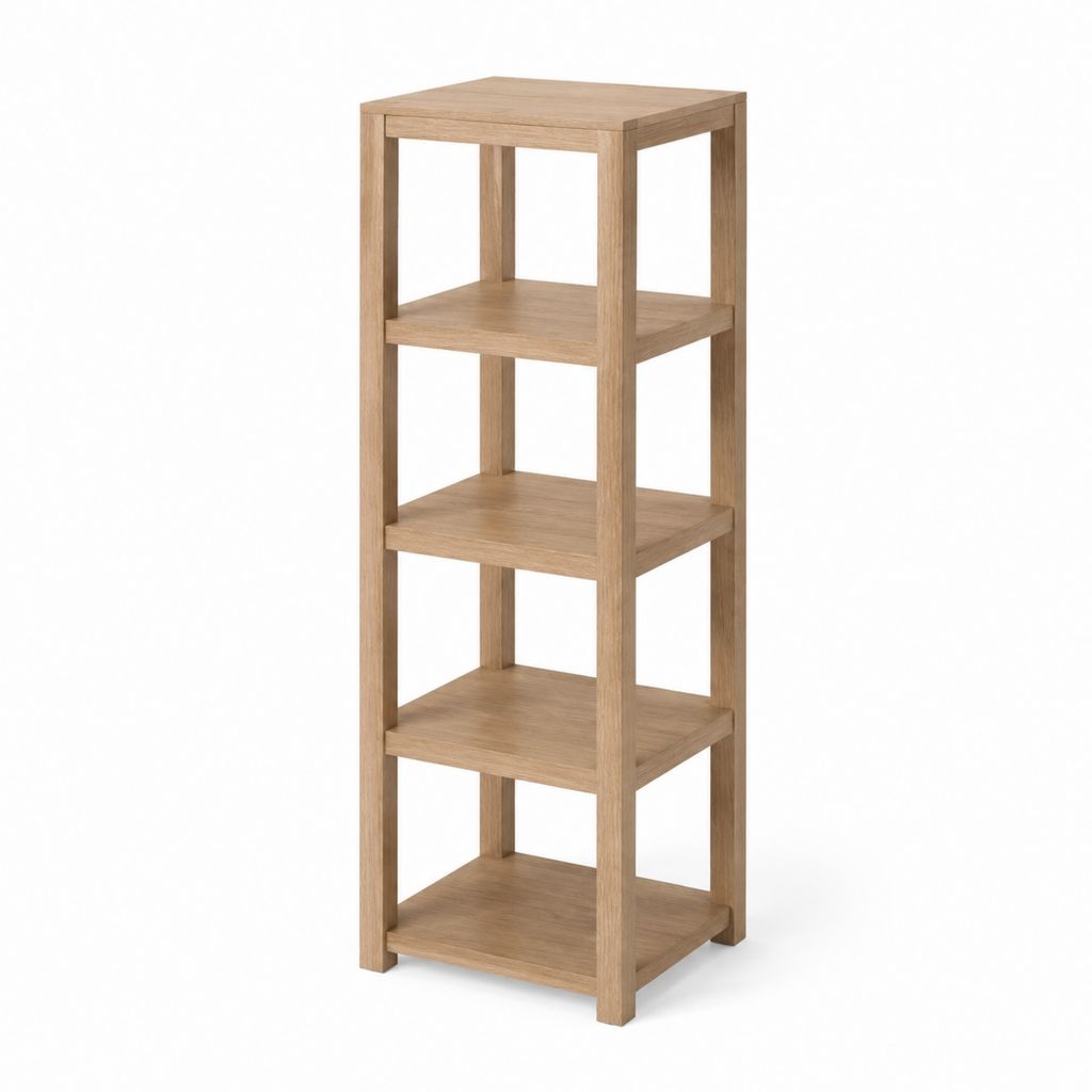 Standregal Bambus natur 5 Ebenen 30 x 30 x 130 cm