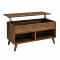 Couchtisch mit hochklappbarer Tischplatte Braun Spanplatte rechteckig 100 x 50 x 45 cm