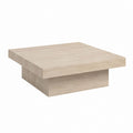Couchtisch quadratisch Eiche hell Spanplatte 80 x 80 x 30 cm
